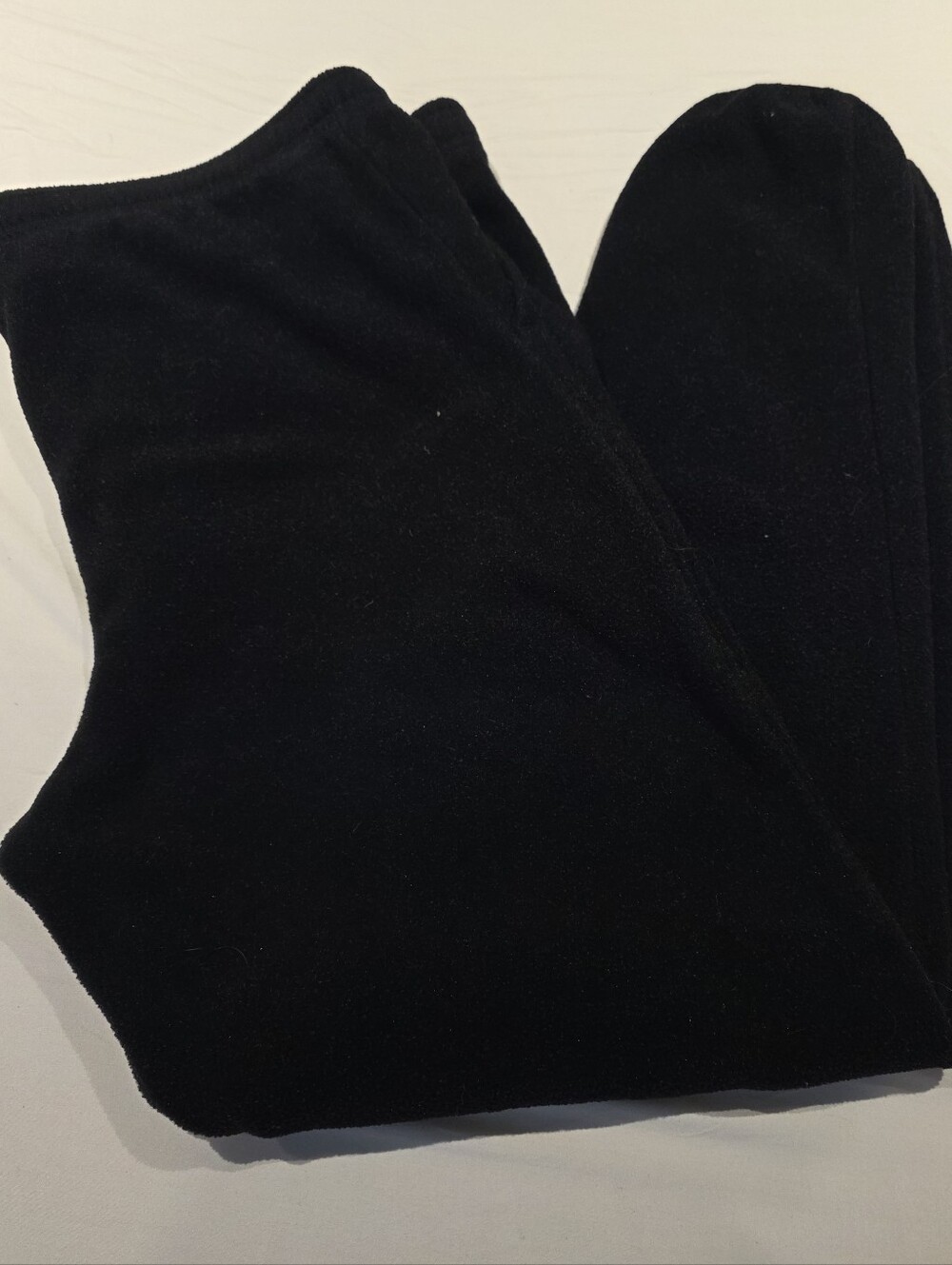 Polartec Black Fleece Jogger Sweatpants Sz Large Winter Layer Outdoor Sports
